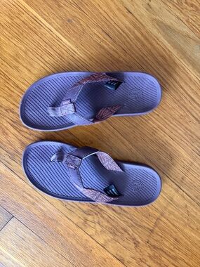 Chaco Purple and Brown Women's Flip-Flop Sandals